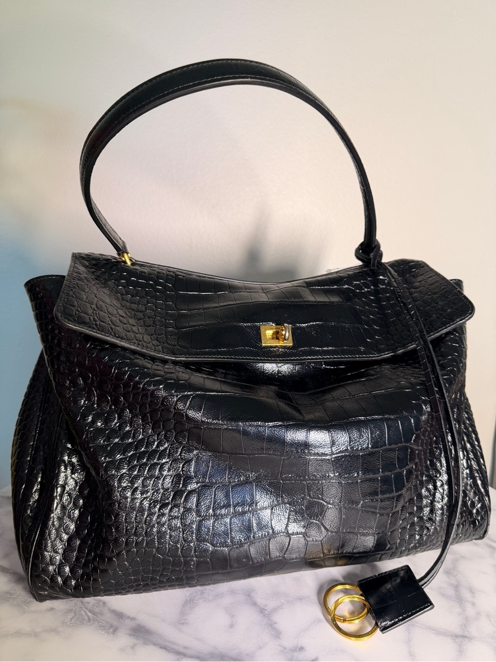 BALENCIAGA
Rodeo Large Handbag Crocodile Embossed - Picture 7 of 13